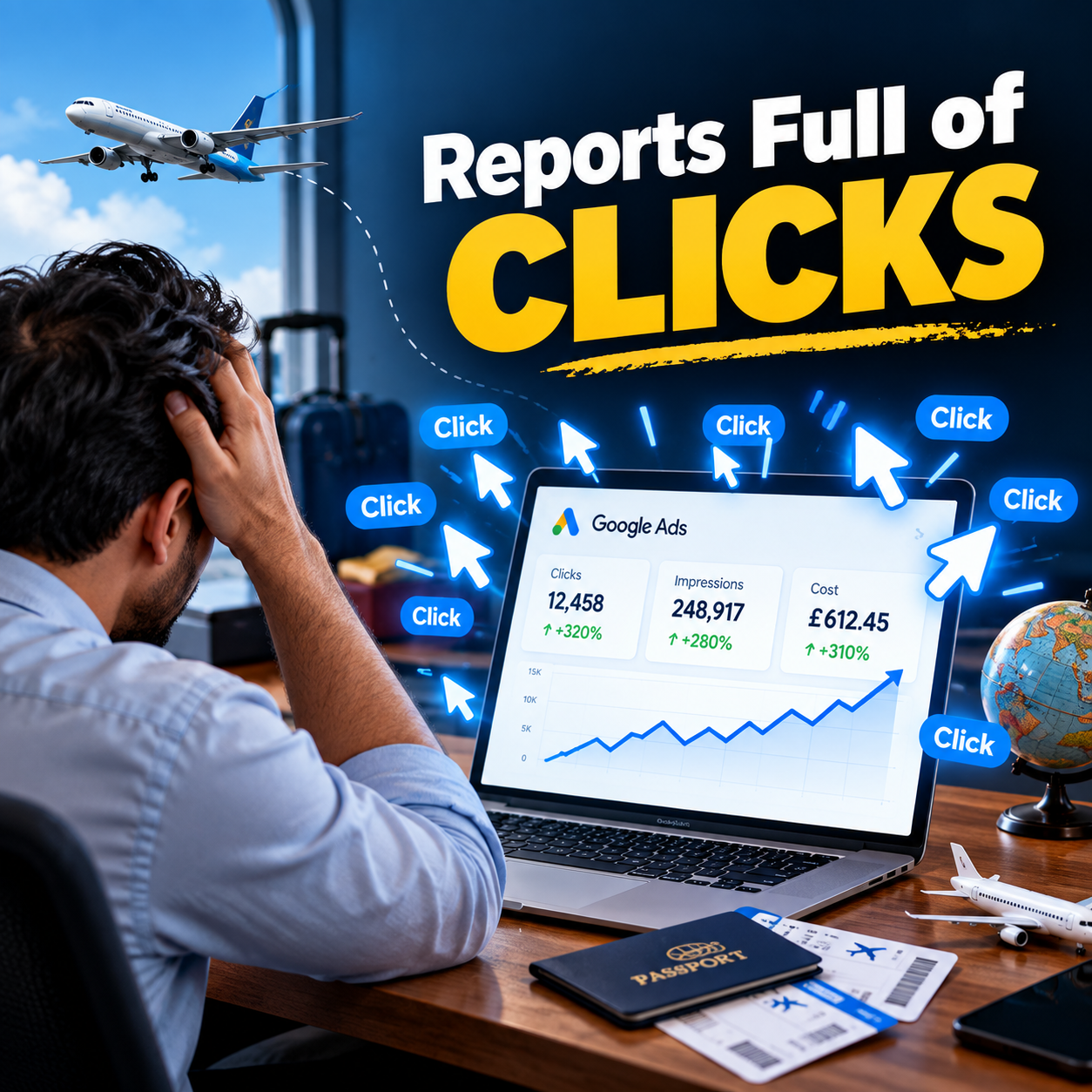 PPC report showing clicks but no customers - PPC Marketing blog